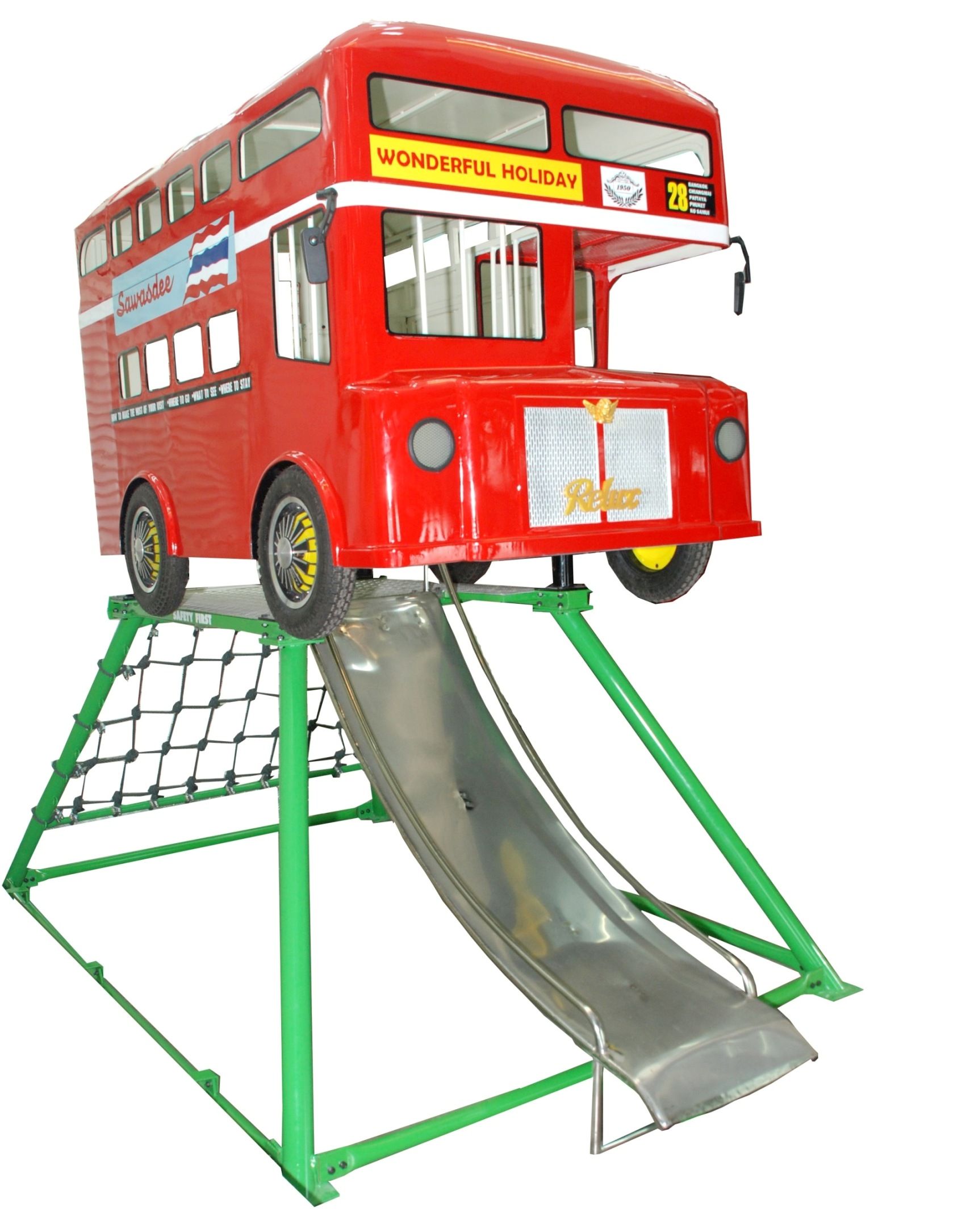 Relux เครื่องเล่นสนามสไลด์เดอร์ ทรงรถลอนดอนบัส London Bus Slider
