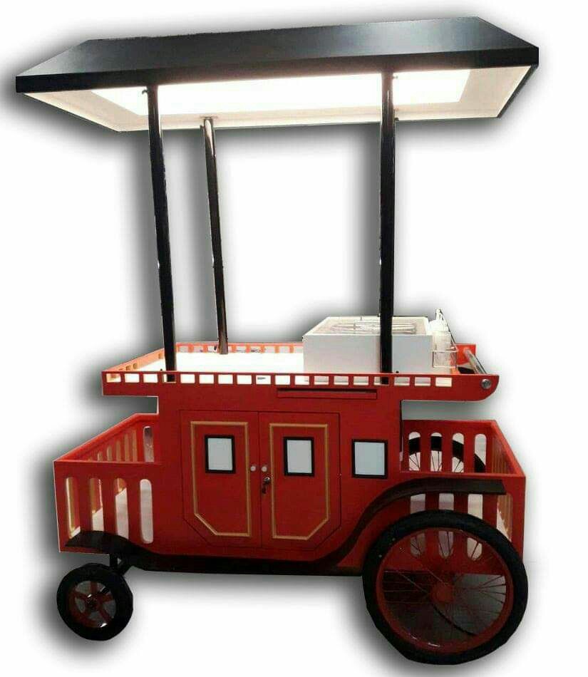 Wooden Napoleon Kiosk or Cart - รถเข็นไม้นโปเลียน *รถพร้อมส่ง*
